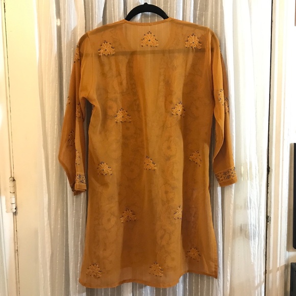 Vintage Floral Pattern Embroidered Tunic - Picture 3 of 8